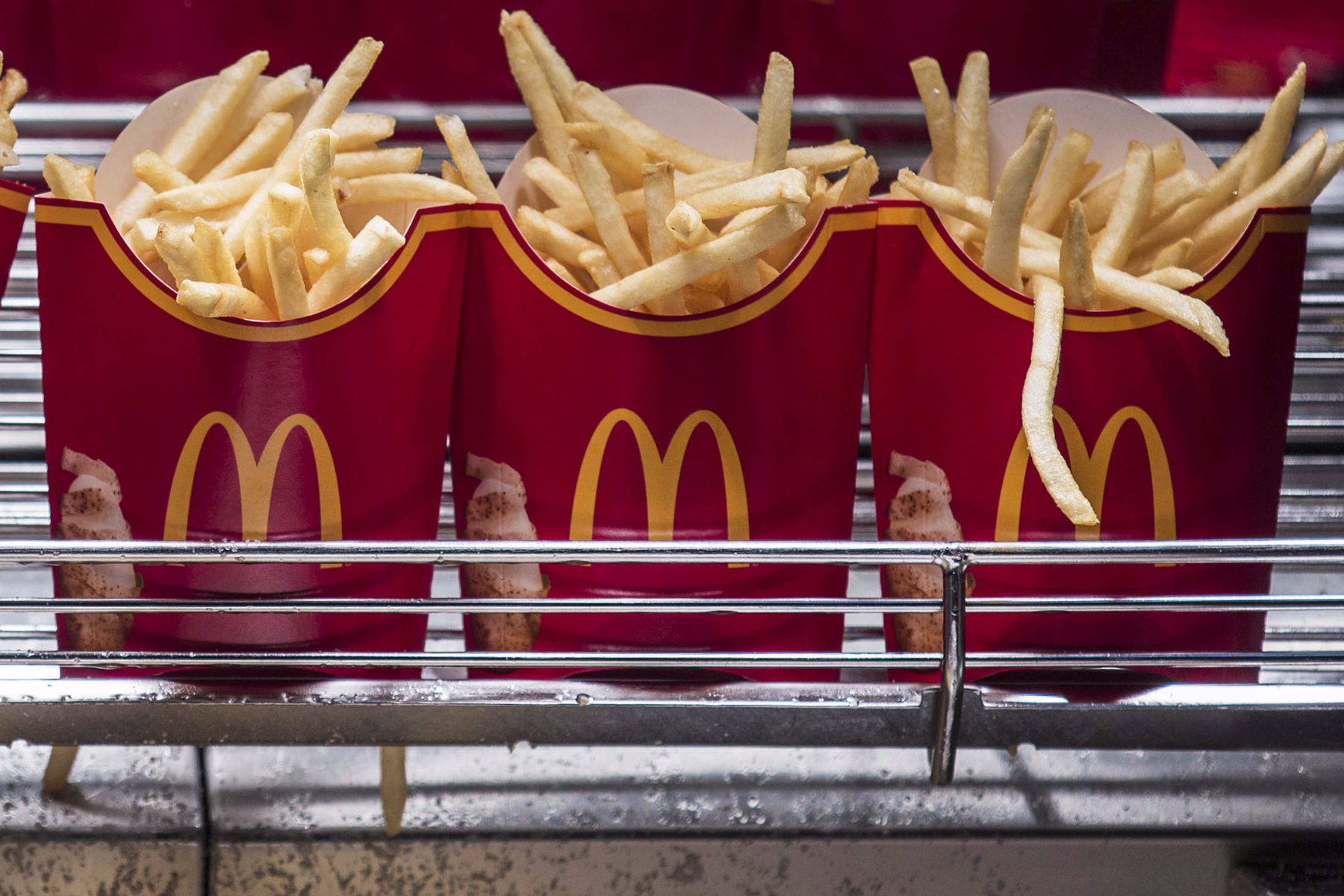 McDonald's has a real interest in figuring out the complex french fry delivery issue -- they're the most popular delivery item on the menu. / Bloomberg