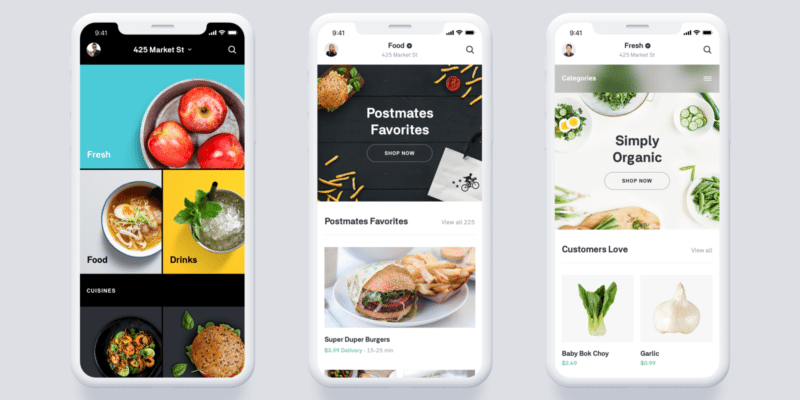 Postmates introduced a completely redesigned app. / Postmates