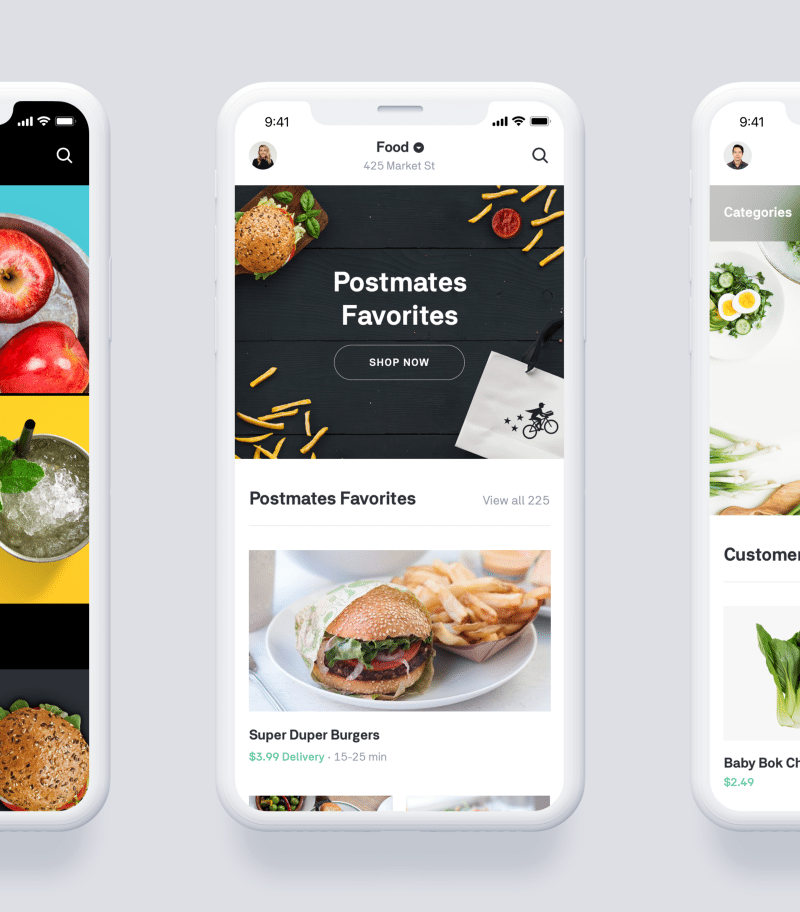 Postmates introduced a completely redesigned app. / Postmates