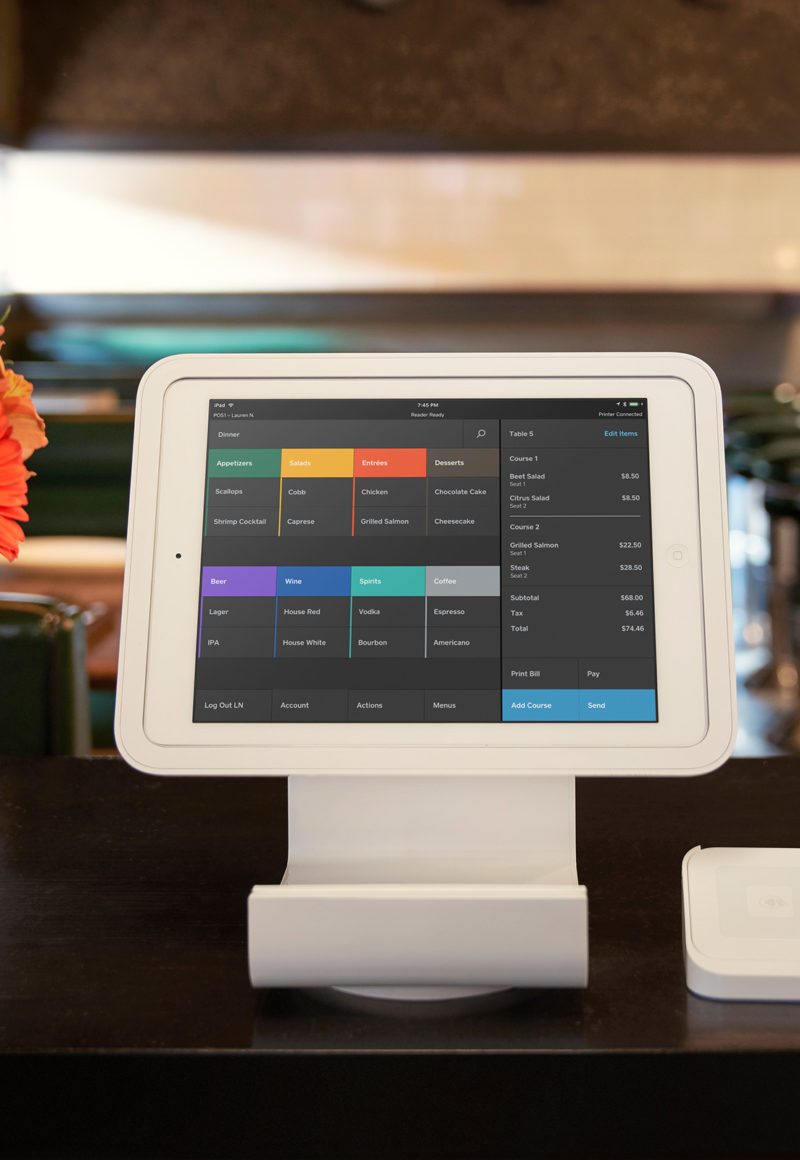 Square for Restaurants, the new point of sale system from Square designed to work in full service restaurants / Square