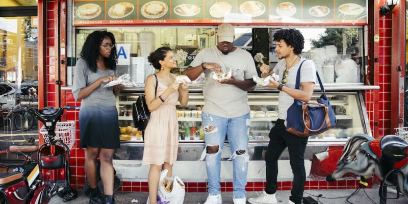 An Airbnb Experience, called Latin Flavors, encourages people to try the foods of local Latino restaurants throughout Queens. But a new study suggests that most Airbnb guests staying in minority communities aren't dining in those neighborhoods. / <a href='https://press.atairbnb.com/whats-driving-airbnb-experiences-one-year-later-foodies-millennials-solo-travelers/'>Airbnb</a>
