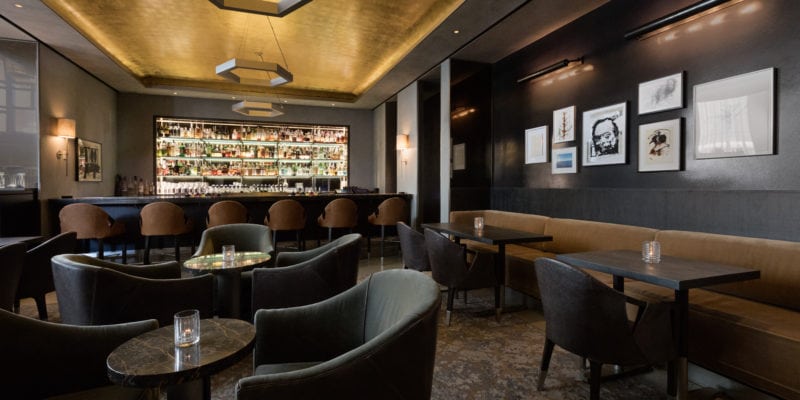 The bar area at New York's Eleven Madison Park serves its own tasting menu. - Jake Chessum