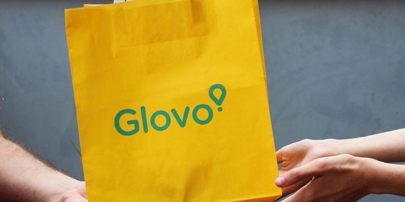 A promotional image from the Spanish delivery service Glovo. - Glovo