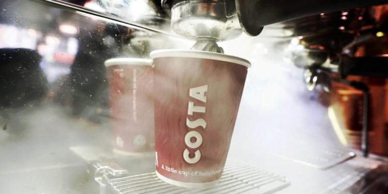 Coca-Cola is buying the UK cafe chain Costa Coffee for more than $5 billion. / Bloomberg