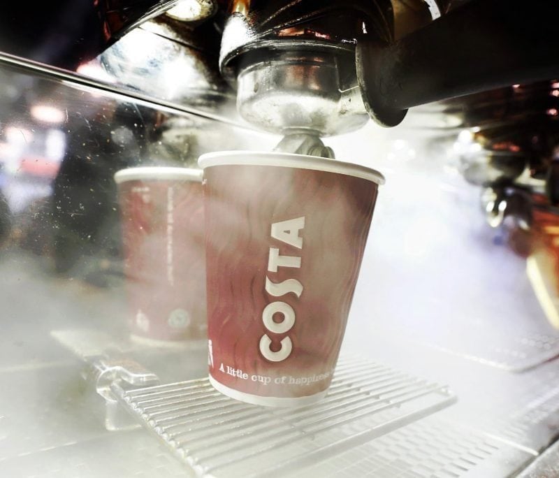 Coca-Cola is buying the UK cafe chain Costa Coffee for more than $5 billion. / Bloomberg