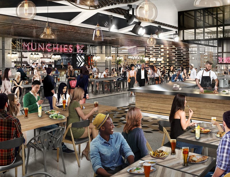 A promotional image of the Munchies food court in New Jersey's American Dream mall. / Triple Five Worldwide