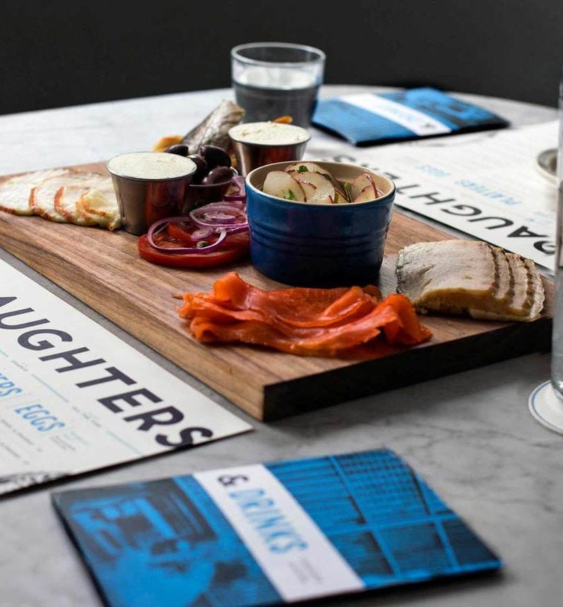  A spread at Russ & Daughters Cafe / <a href='http://www.russanddaughterscafe.com'>Russ & Daughters</a>