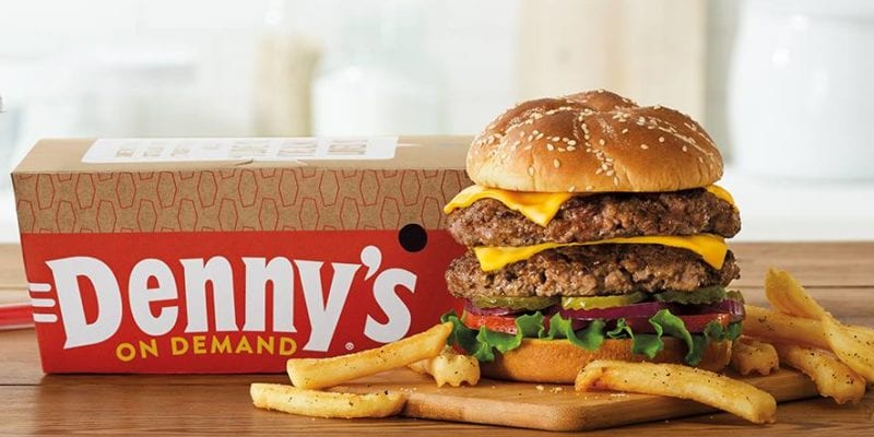 About 80 percent of Denny's stores are engaged with at least one delivery partner. / Denny's