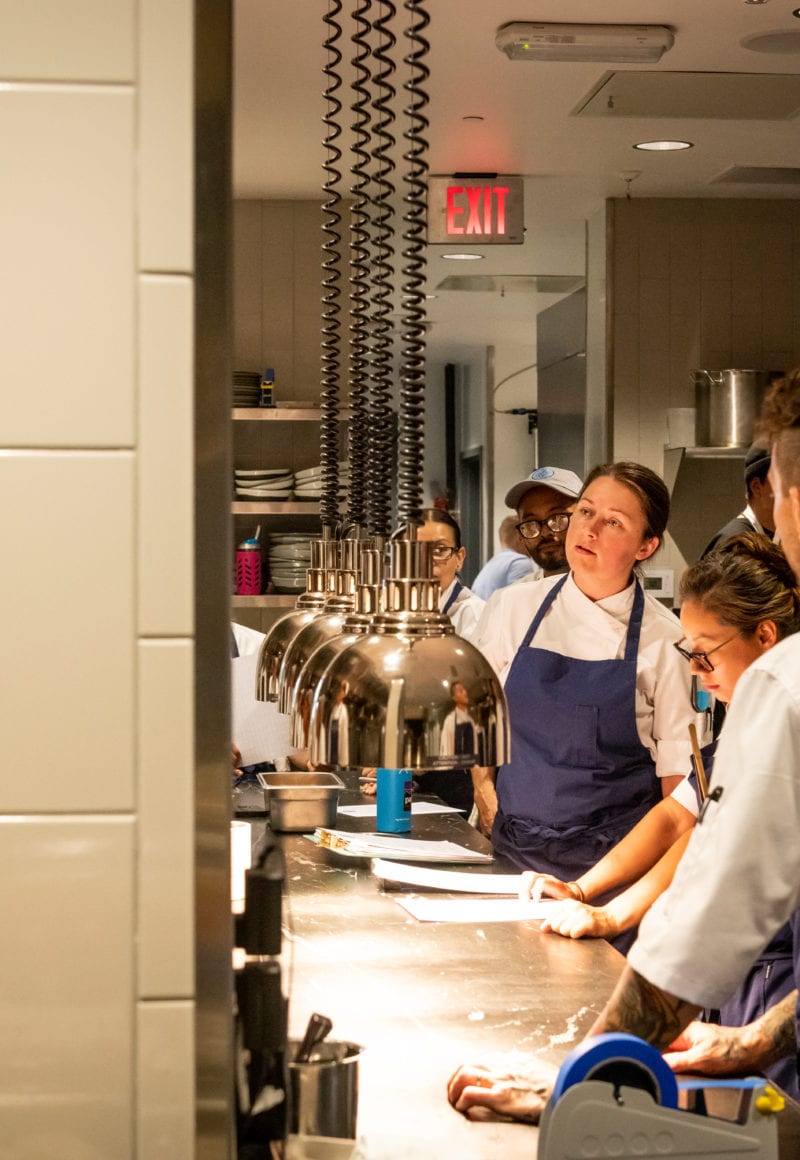 The kitchen scene between services at Simone in Los Angeles. - Rob Stark / Simone