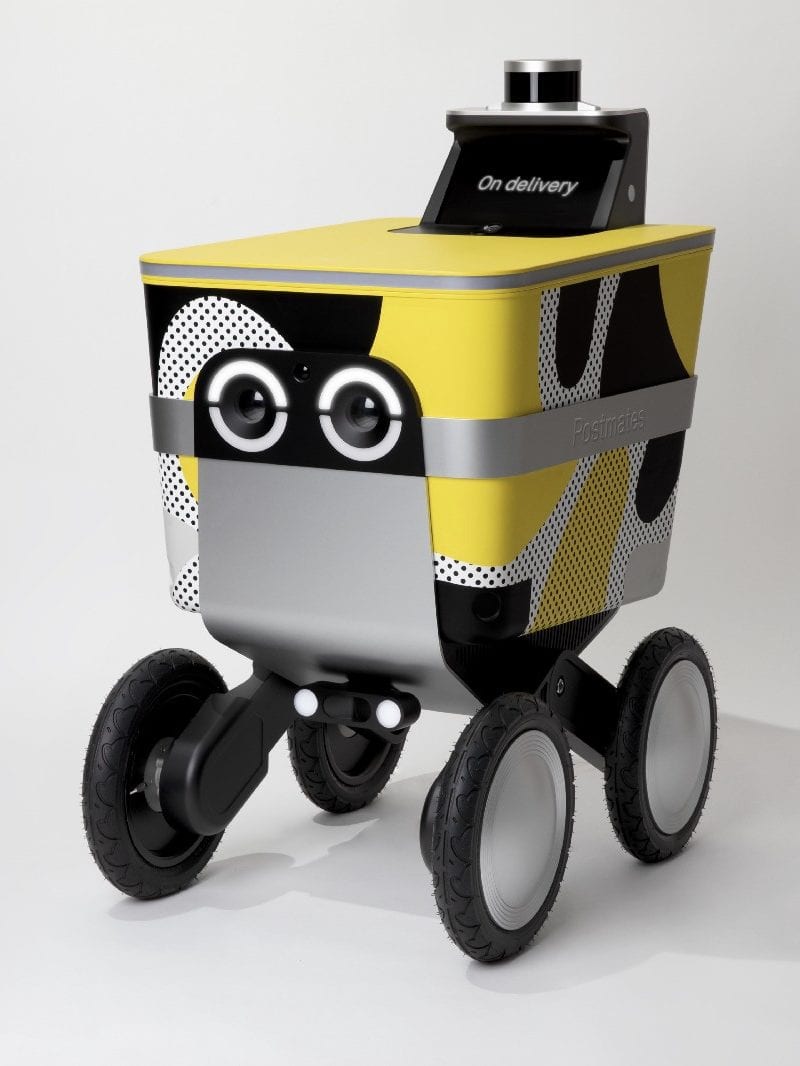An image from Postmates of their new delivery robot. / Postmates