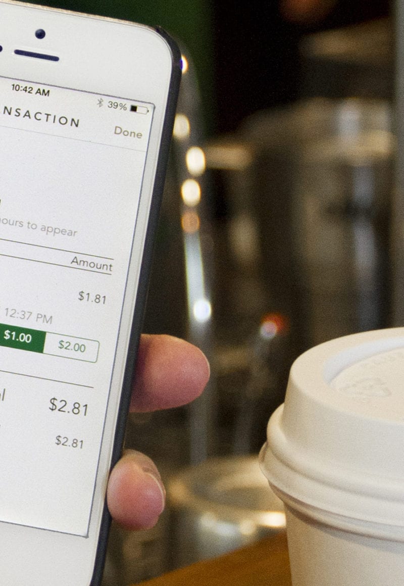 Starbucks' app allows it to better manage payments and save on credit card transaction fees. / Starbucks