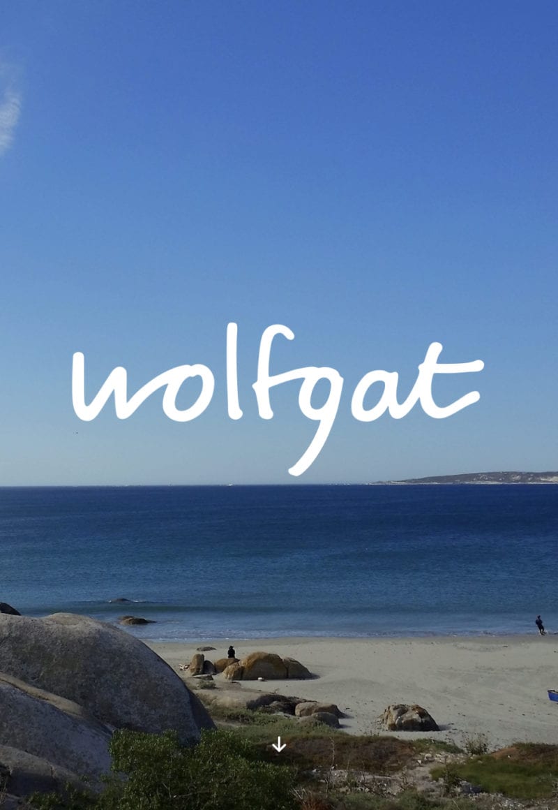 The website for Wolfgat features a pitcture of scenery outside the dining room. / Wolfgat. 