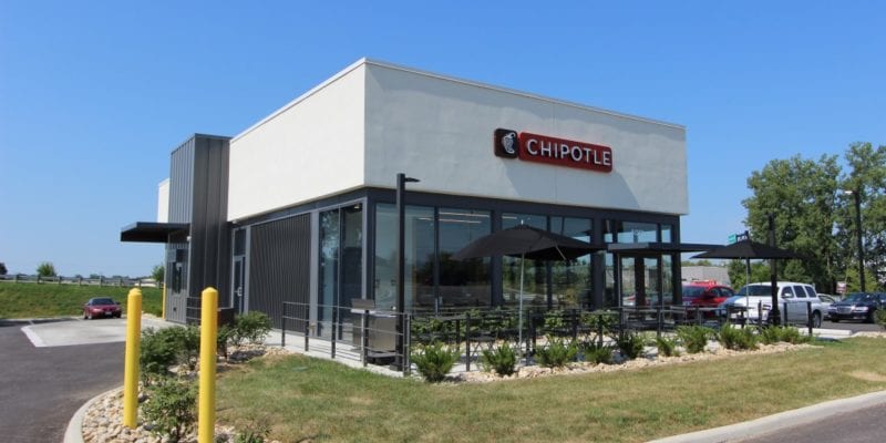 A Chipotle location equipped with a digital drive thru. / Chipotle