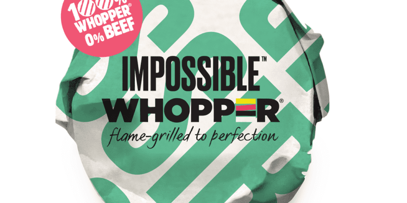 Burger King's Impossible Whopper has been an easy sell in its first test market. / Impossible Foods