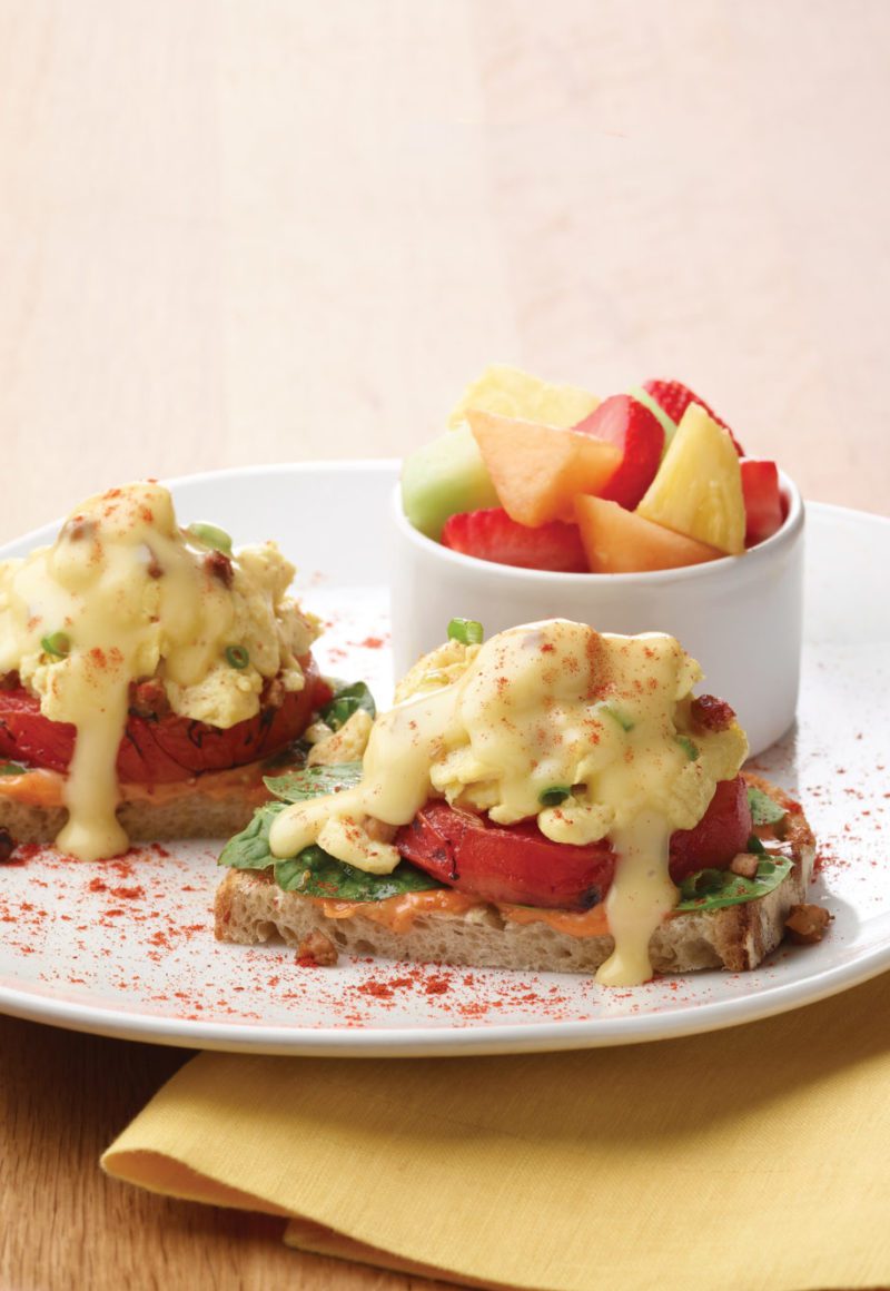 Mid-Atlantic chain Silver Diner recently added the Just Egg Benedict to its menu. / Just